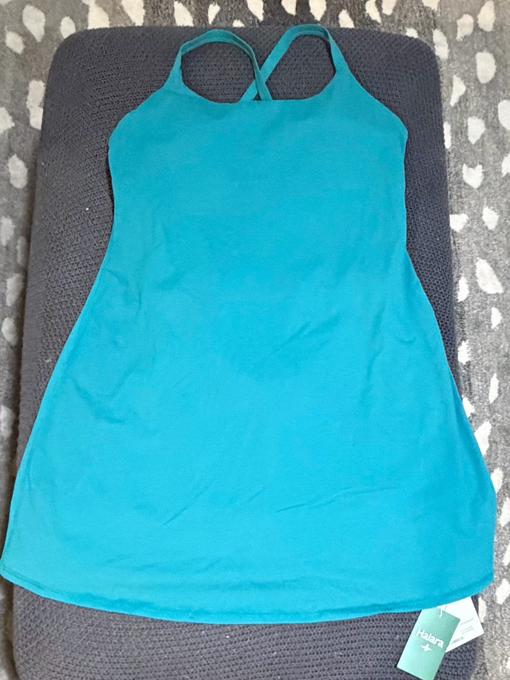Halara Everyday Active Dress Built-In Shorts Criss Cross Back Size L